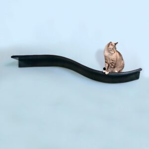 Lotus Branch Cat Shelf Espresso