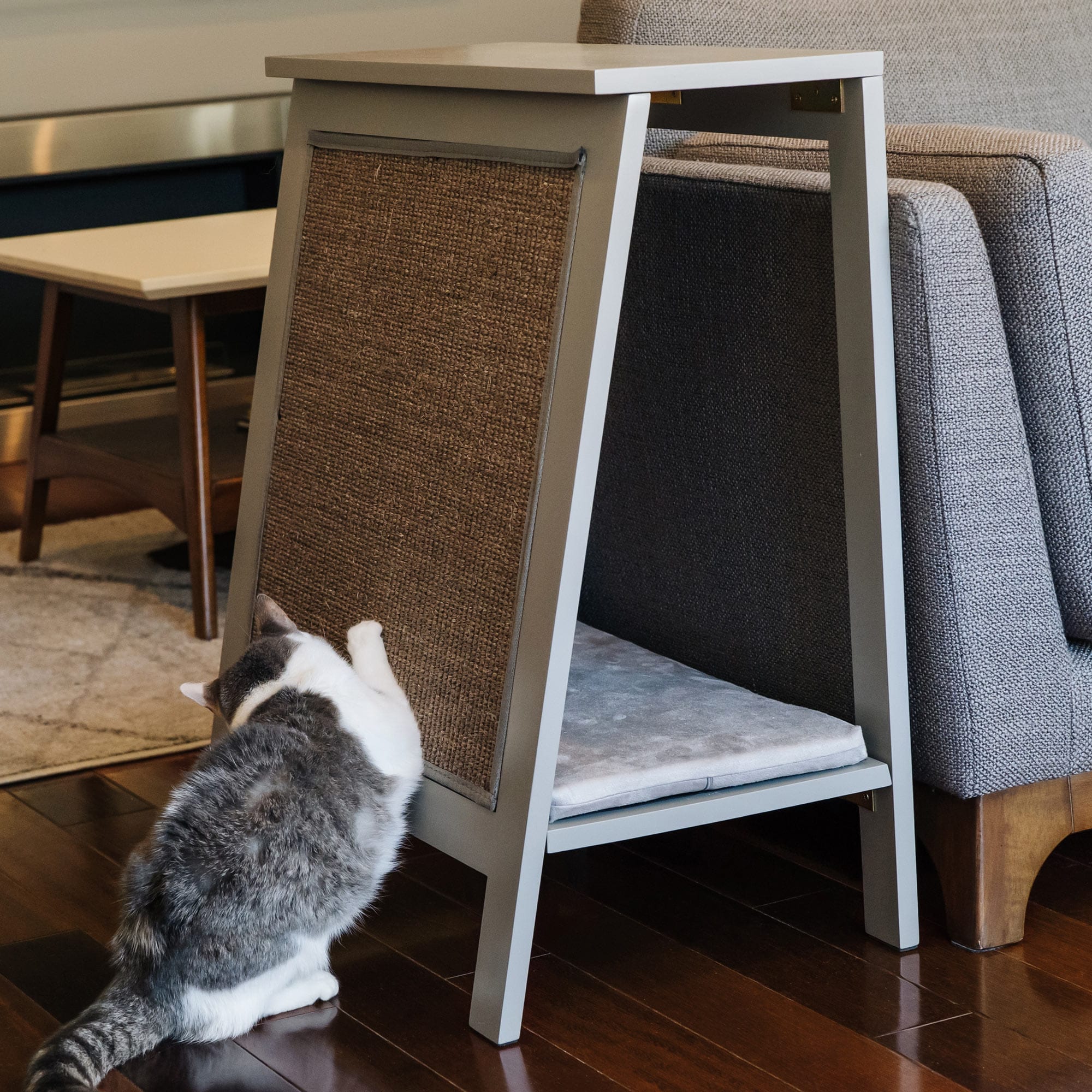 AFrame Cat Bed Elevated Cat Bed, Table, & Scratcher Refined Feline