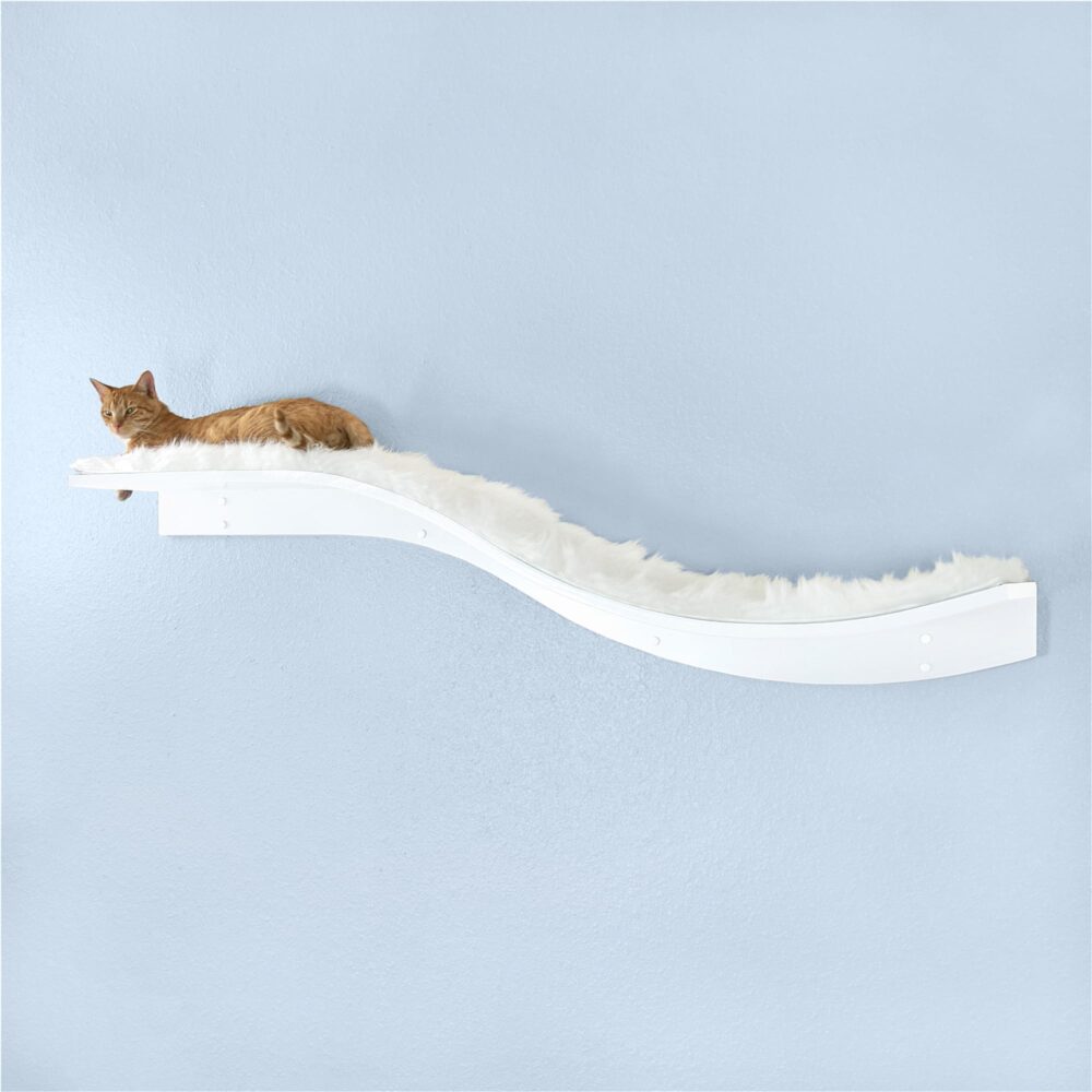 Lotus Branch Long Wall Cat Shelf