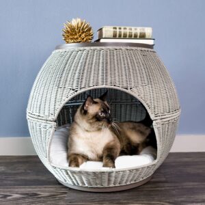 Kitty Ball Cat Bed Igloo Smoke