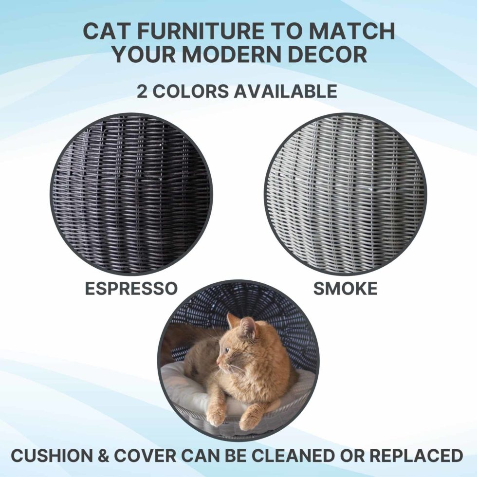 Kitty Ball Cat Bed Raised Cat Bed, Scratchproof The Refined Feline