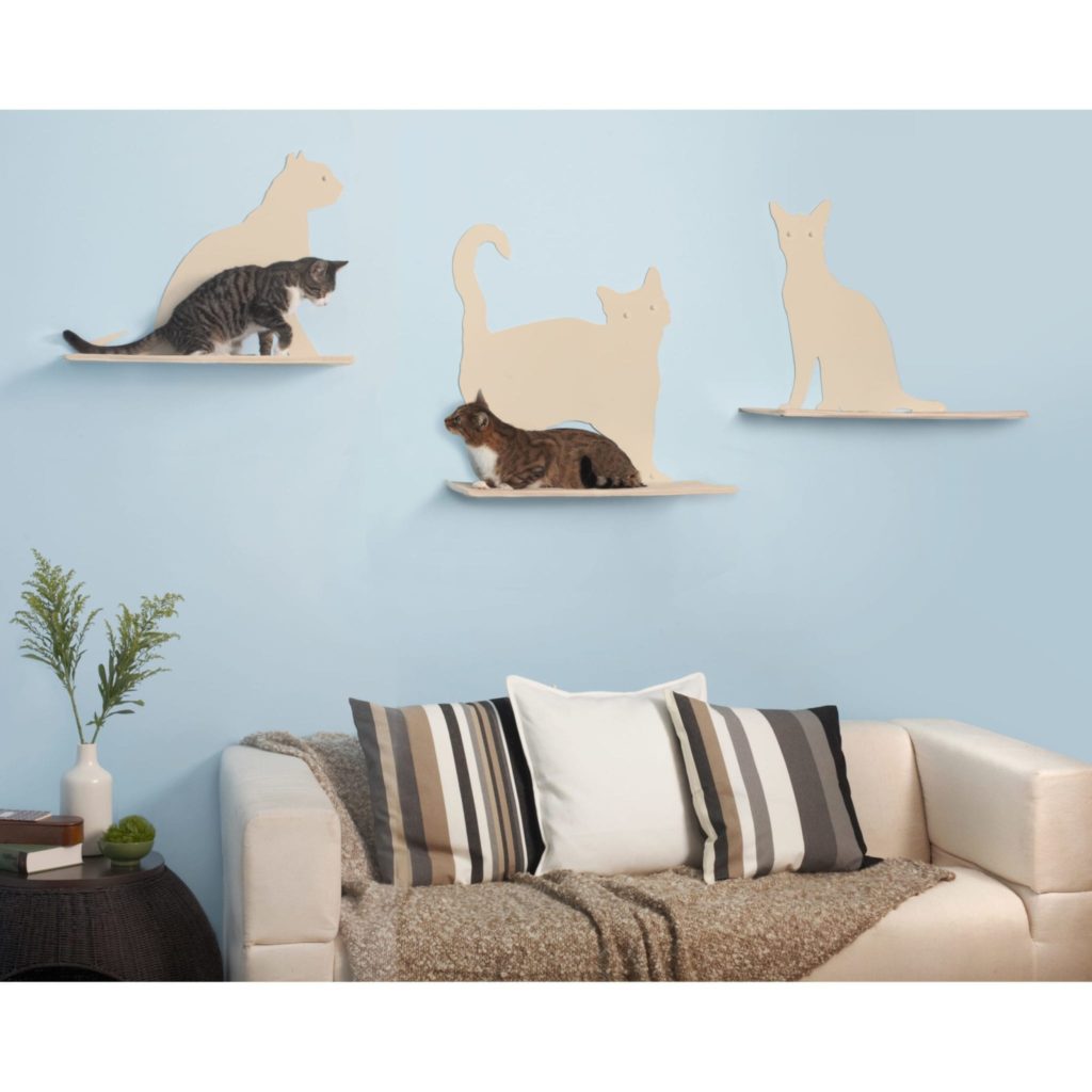 Cat silhouette pillow sales