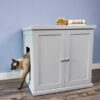 Refined Cat Litter Box Cabinet