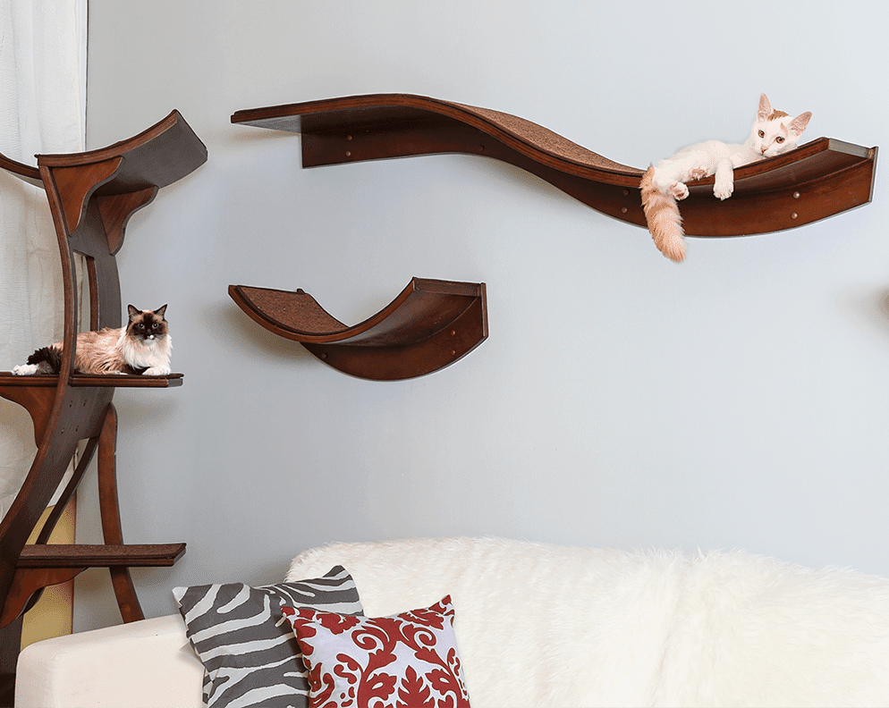 Lotus Cat Tower and Cat Shelves