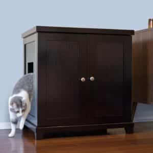 Cat Litter Box Furniture Cabinet Enclosure