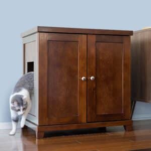 Cat Litter Box Furniture Cabinet Enclosure