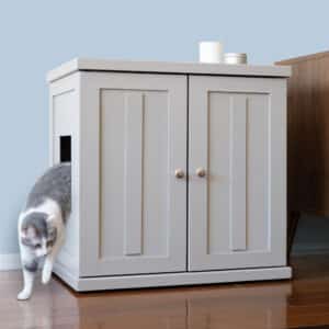 Cat Litter Box Furniture Cabinet Enclosure