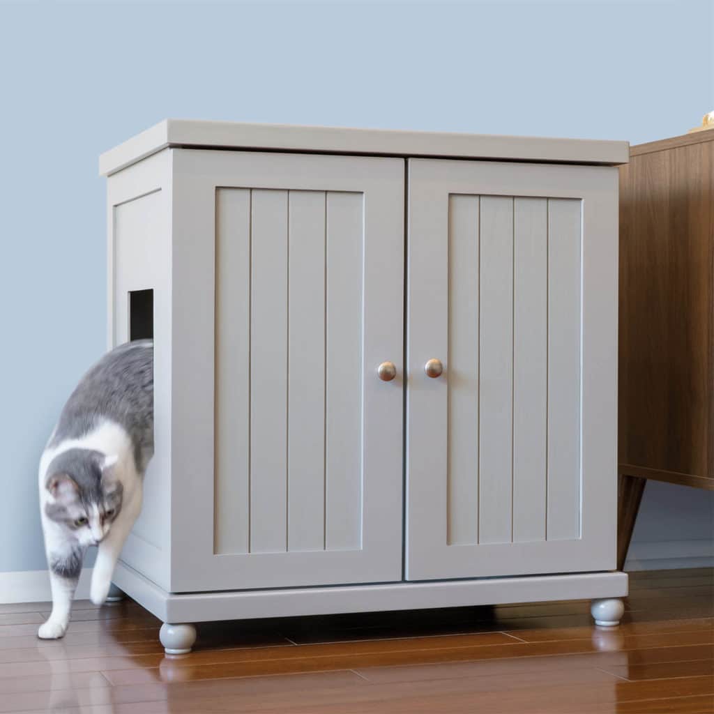 Cat Litter Box Furniture Cabinet