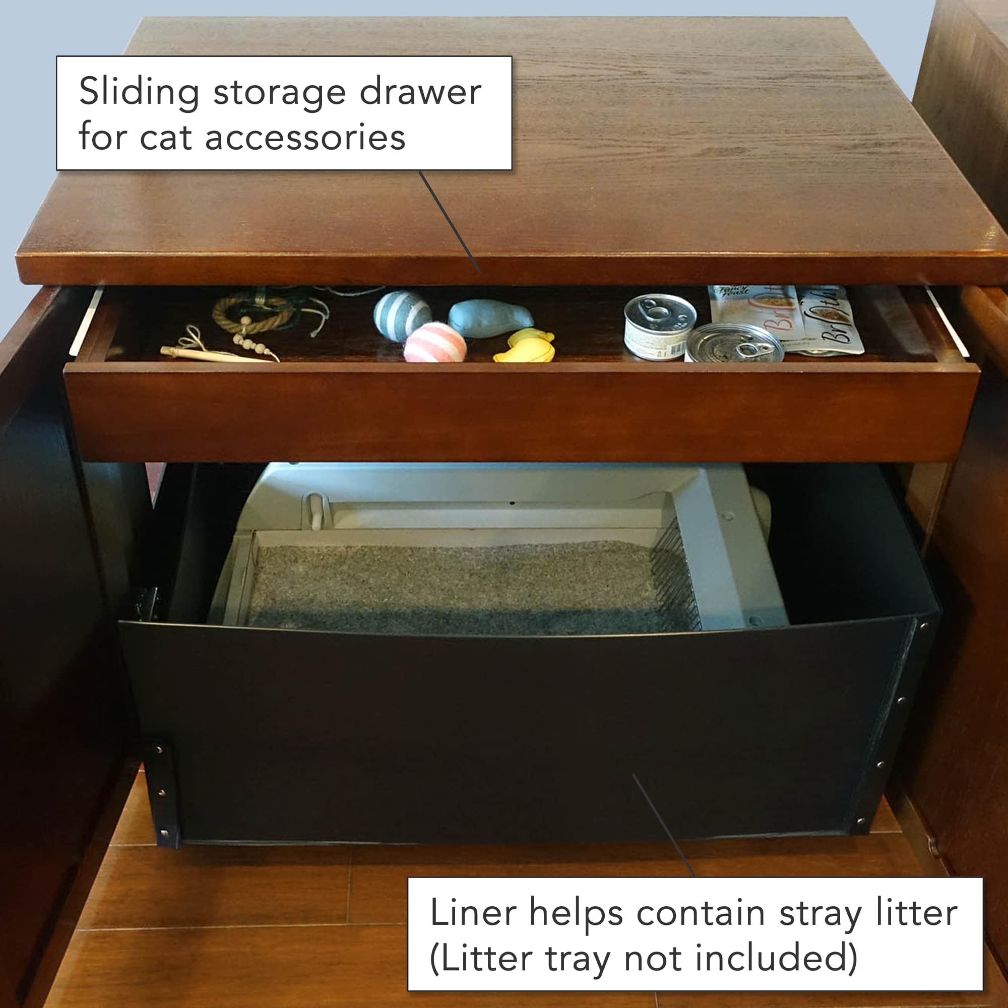 Refined Cat Litter Box Deluxe Litter Box Furniture The Refined Feline