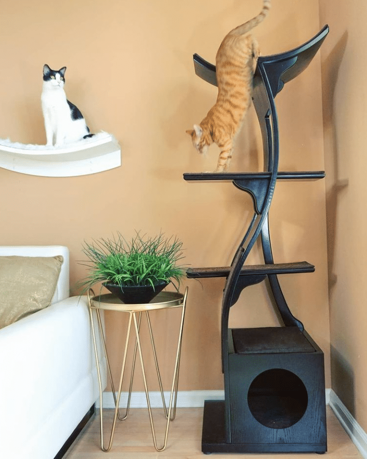 how to catify your home when space is limited- Lotus Cat Tower