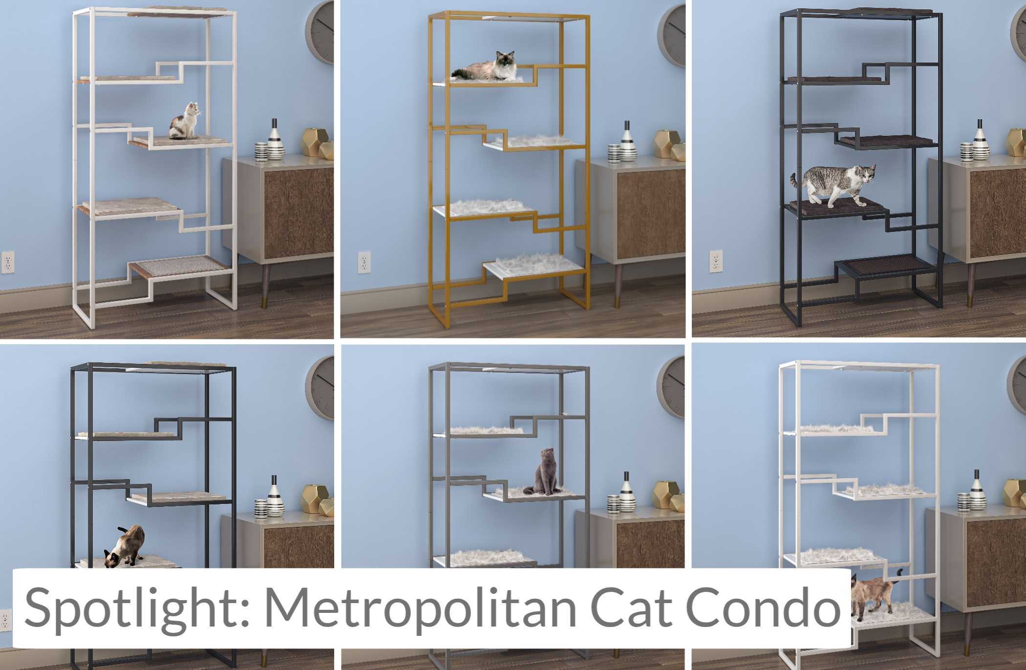 A Modern Cat Tree: The Metropolitan Cat Condo - The Refined Feline