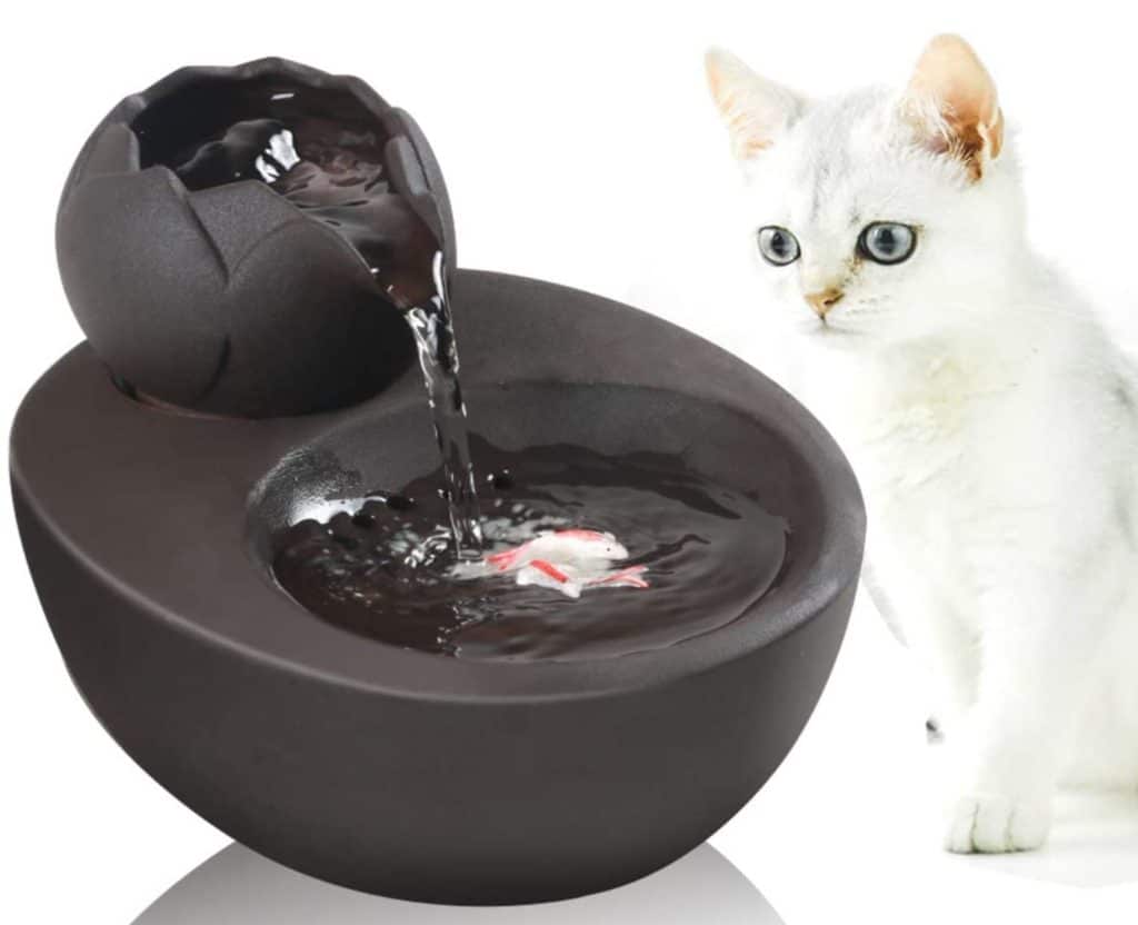 Ceramic Cat Fountain