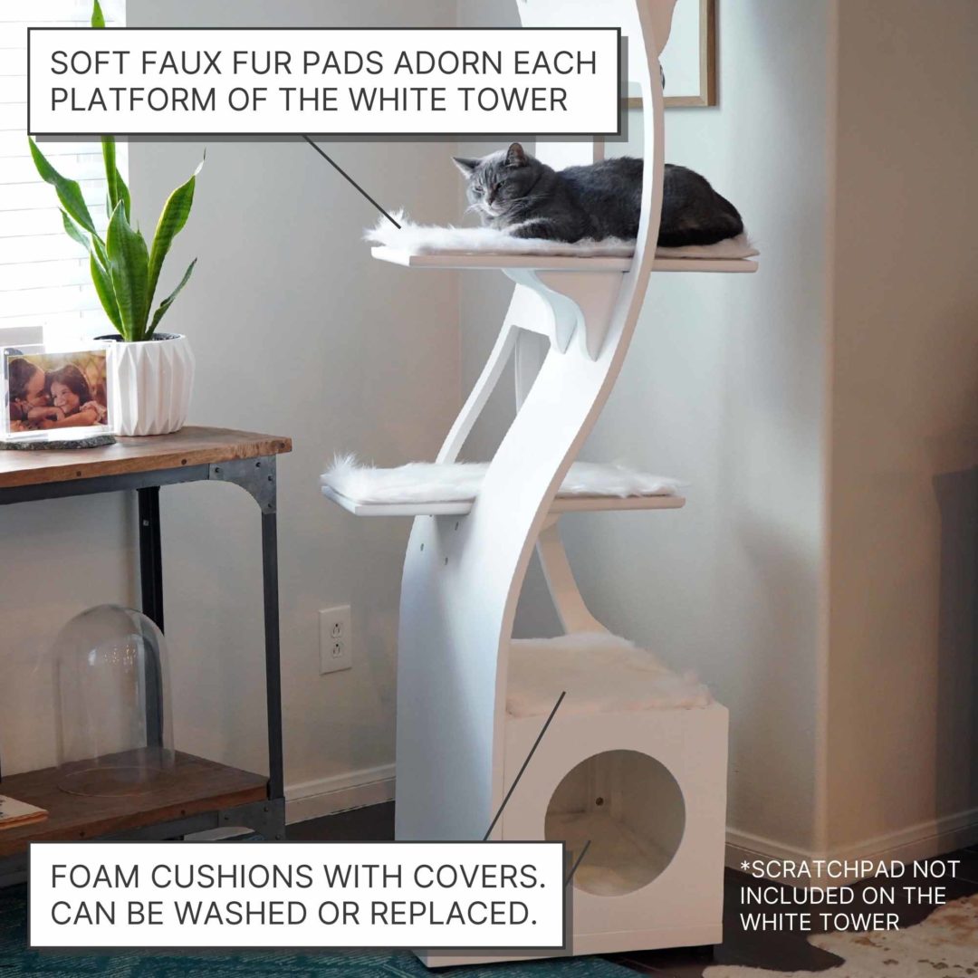 Lotus Cat Tower A Modern Cat Tree The Refined Feline