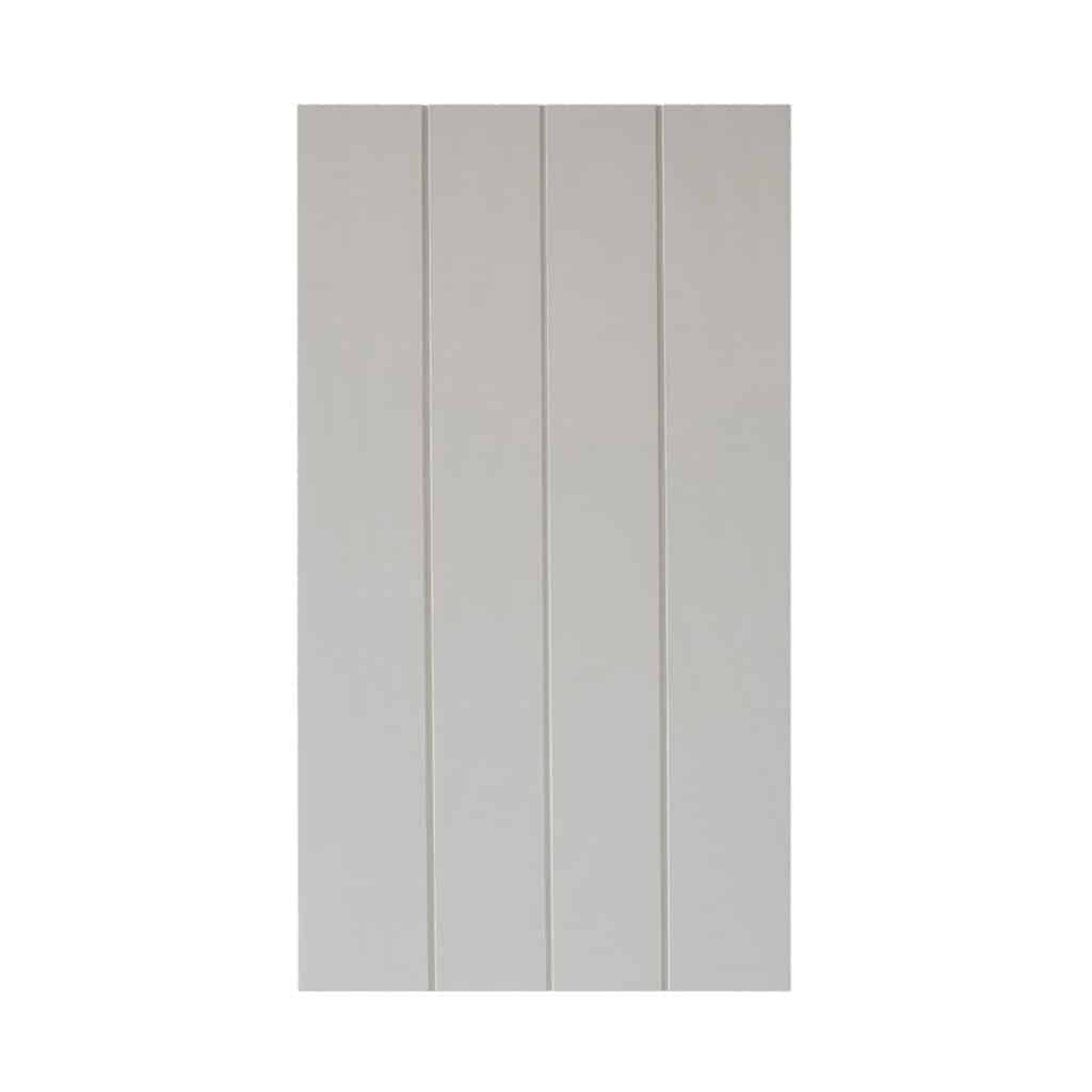 Rectangular white panel with four evenly spaced vertical grooves across its smooth surface.