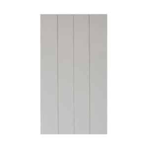 Rectangular white panel with four evenly spaced vertical grooves across its smooth surface.