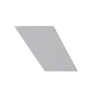 Flat, rectangular Deluxe Smoke Gray panel angled as a parallelogram on a white background.
