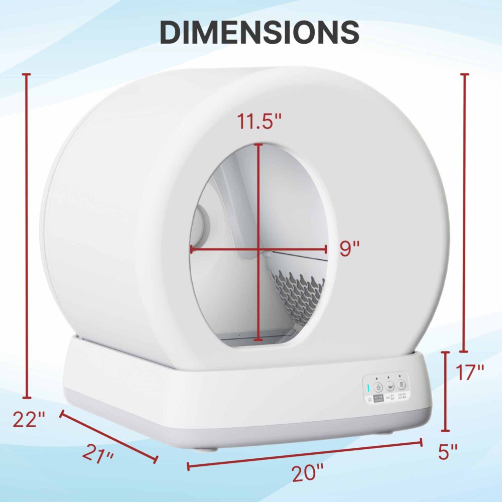 Self Cleaning Litter Box Dimensions Updated