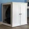Refined Self Cleaning Litter Box Cabinet