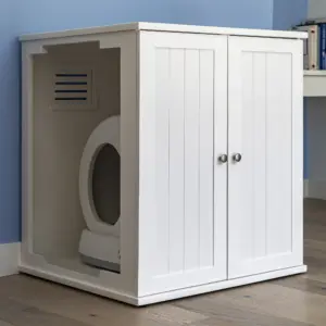 Refined Self Cleaning Litter Box - White Cottage